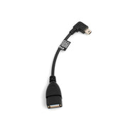 SYSTEM-S Mini USB Kabel 90 Grad Linkswinkel Stecker USB Typ A Buchse Daten Und Lade Kabel 13 Cm