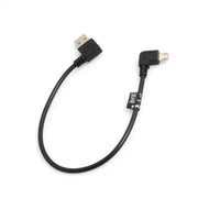 Micro USB Kabel 90 Grad Links Gewinkelt zu USB Typ A 2.0 90 Grad Rechts Gewinkelt 27 cm