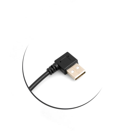 System-S Mini USB 90 Grad Links Winkelstecker Auf USB Typ A - Kompaktes 26 cm Kabel Für Datenübertragung Und Laden