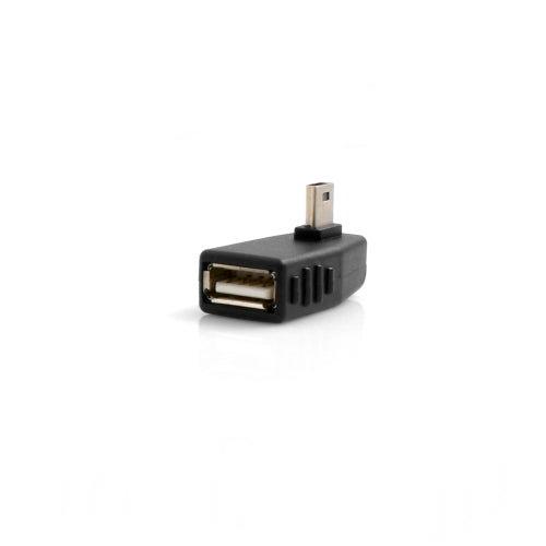 System-S OTG Adapter USB A Host Buchse Zu Mini USB Stecker 90 Grad Rechts Winkel Kabel