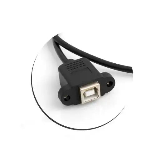 SYSTEM-S USB 2.0 Typ B Panel Mount Verlängerung Buchse Screw Nuts 50cm