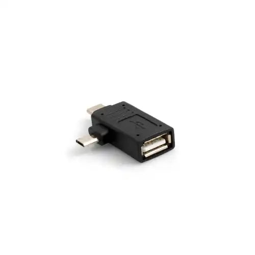 USB Typ A 2.0 Buchse Auf Micro USB Stecker Und USB Typ C 3.1 90 Grad OTG Adapter Für Smartphone