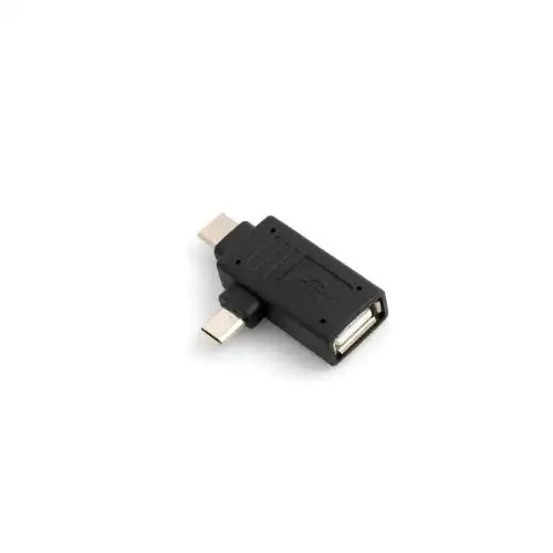 USB Typ A 2.0 Buchse Auf Micro USB Stecker Und USB Typ C 3.1 90 Grad OTG Adapter Für Smartphone