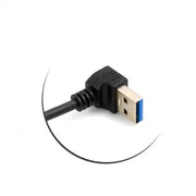 Abwärtswinkel USB A 3.0 Auf USB-C 3.1 Kabel 97 cm Schwarz Für Schnelle Datenübertragung Und Laden