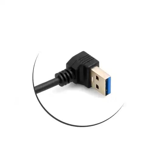 Abwärtswinkel USB A 3.0 Auf USB-C 3.1 Kabel 97 cm Schwarz Für Schnelle Datenübertragung Und Laden