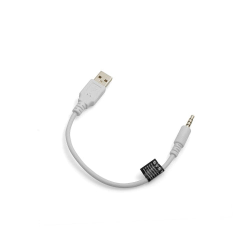 USB Typ A Männlich Zu 3,5 mm Klinkenstecker AUX Audio Kabel Weiß 20 cm Für Audio Geräte