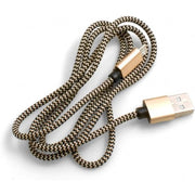 Micro USB Zu USB A Kabel 100 Cm Geflochtene Nylon Ummantelung Schwarz Weiß Hohe Haltbarkeit