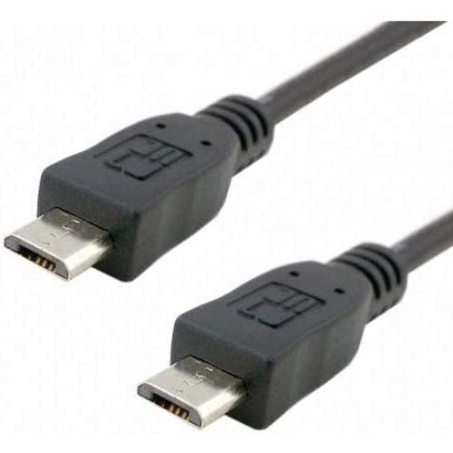 System-S Micro USB Kabel 100cm - Direkte Verbindung Zwischen Zwei Micro USB Steckern