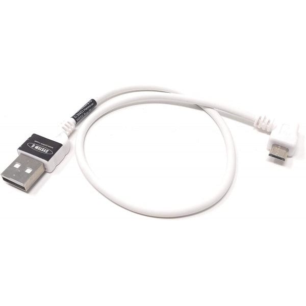 USB A Stecker Zu USB 2.0 Micro B Stecker Kabel Links Gewinkelte Bauform Kompakt 30 Zentimeter