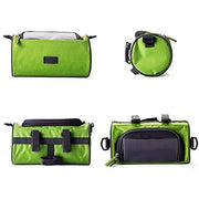 SYSTEM-S 2in1 Lenkertasche Fahrradhalterung Fahrradtasche Schultertasche Schutzhülle für 4,8 Zoll inch Geräte Smartphones