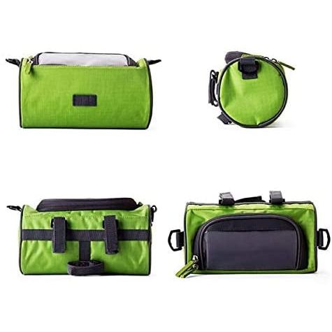 SYSTEM-S 2in1 Lenkertasche Fahrradhalterung Fahrradtasche Schultertasche Schutzhülle für 4,8 Zoll inch Geräte Smartphones