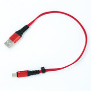 USB Typ C Zu USB Typ A Kabel 3.1 Flachkabel 30 cm Rot Mit Aluminium Gehäuse Nylon Ummantelung