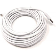 System-S USB 2.0 Kabel Micro B Auf Typ A Stecker Weiß 13 m Lang Lade Und Datenkabel