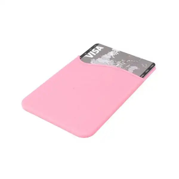 10x Smartphone Kartenhalter Silikonhülle Kartenetui In Pink Mit Klebeseite Einfache Montage