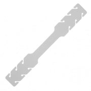 SYSTEM-S Maskenband 10 x Silikon  Gummiband Maskenverlängerung  mit Einstellschnallen in Weiß