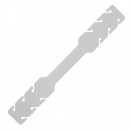 SYSTEM-S Maskenband 10 x Silikon  Gummiband Maskenverlängerung  mit Einstellschnallen in Weiß