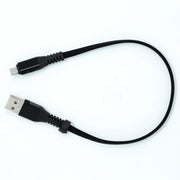 Systemhaus Zakaria USB A Zu Micro USB Flachkabel 32 Zentimeter Schwarz Hochwertiges Kabel