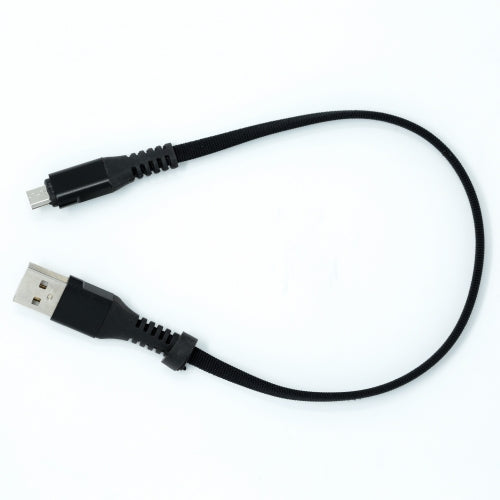 Systemhaus Zakaria USB A Zu Micro USB Flachkabel 32 Zentimeter Schwarz Hochwertiges Kabel