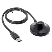 System-S USB Kabel Typ A 3.0 (male) auf USB Typ A 3.0 (female) Desktop Verlängerungskabel 70  cm
