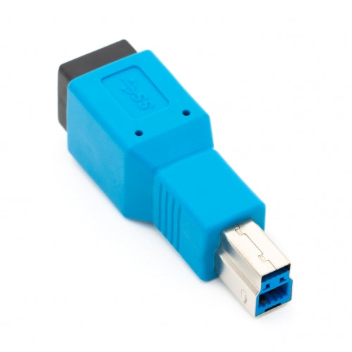 USB 3.0 Typ B Stecker Zu Typ B Buchse Adapter Blau Schnelle Datenübertragung Bis 5 Gbit Pro Sekunde