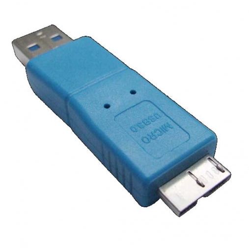 USB 3.0 Adapter Typ A Auf Micro B Blau 12 cm Kabel SuperSpeed 5 Gbit Hochwertiges Kabel