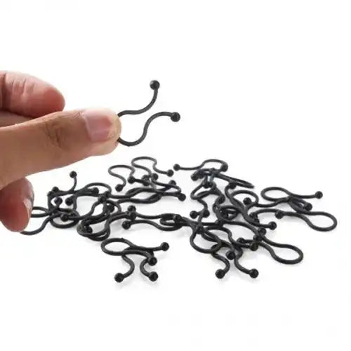 Drehbare Kabelclips SYSTEM S Größe L Schwarz Set 20 Stück Kabelmanagement Für Kabelorganisation