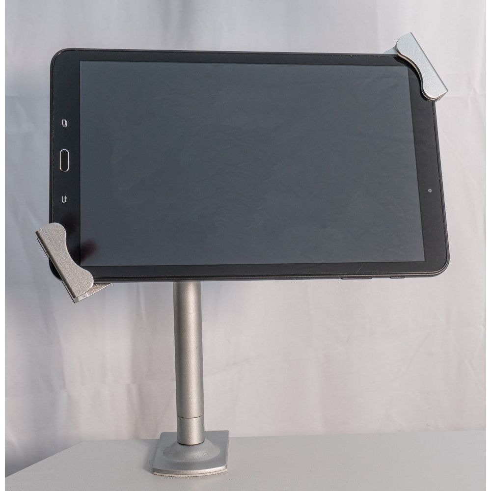 Abschließbare Tischhalterung Für Tablets 9 Bis 13 Zoll Aus Metall In Grau Mit Diebstahlschutz