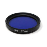 SYSTEM-S Farbfilter Blau 37 mm Gewinde anschraubbar Filter für Fotografie