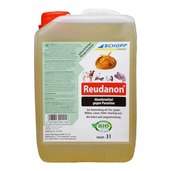 Schopf Reudanon Repellentmittel gegen Ungeziefer am Tier 3 L Kanister