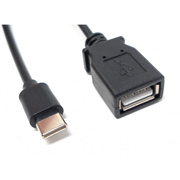 USB C Zu USB A Kabel 15 cm Schwarz Kompaktes USB 3.1 Kabel Für USB C Geräte Ideal Für Mobilgeräte
