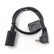 USB 3.1 Kabel Typ C Buchse Auf Micro B Winkeladapter Schwarz 25 Cm Kompaktes Kabeldesign