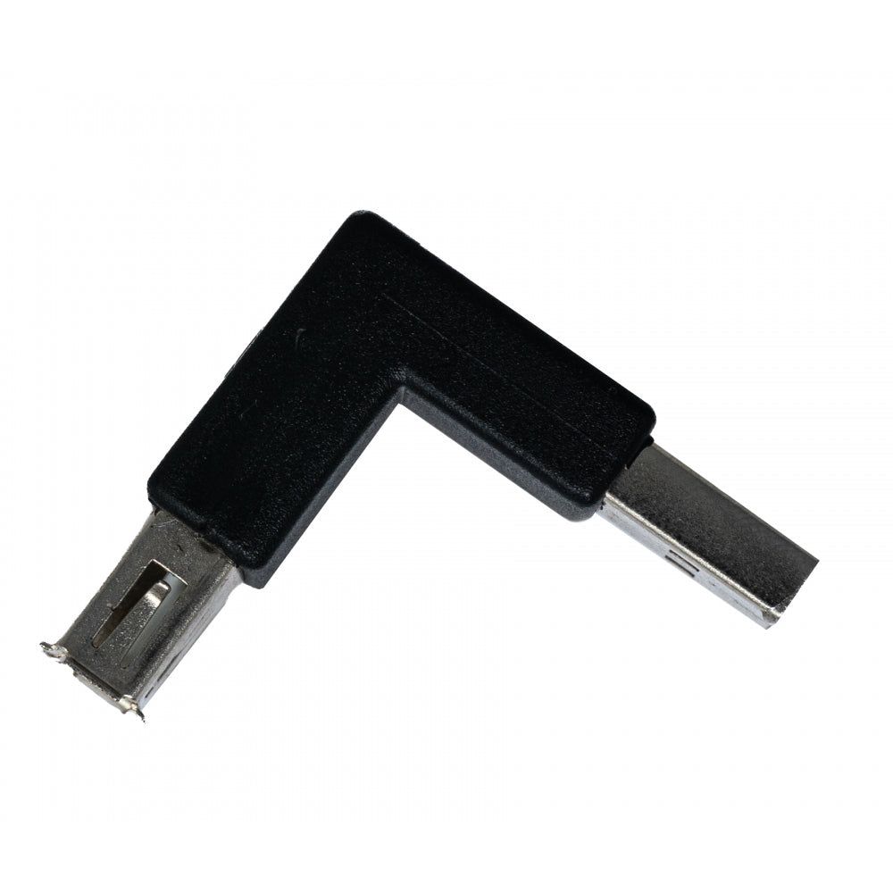 System-S USB 2.0 Adapter Typ A Stecker Zu Buchse Winkel Kabel Kompakte Bauform Schwarz