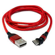 USB 3.1 Kabel Typ C Stecker Zu USB A Buchse 1 Meter Rot Mit 180 Grad Winkel Platzsparend