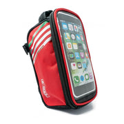 SYSTEM-S Fahrrad Tasche Halterung in Rot Befestigung für Smartphone