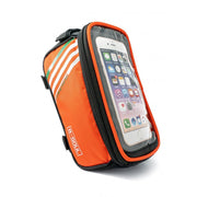 Fahrrad Tasche Halterung Orange Robuste Smartphone Halterung Mit Klettverschluss Bis 17 cm