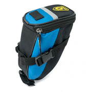 SYSTEM-S Fahrrad Sattel Tasche Halterung Befestigung wasserfest in Dunkelblau