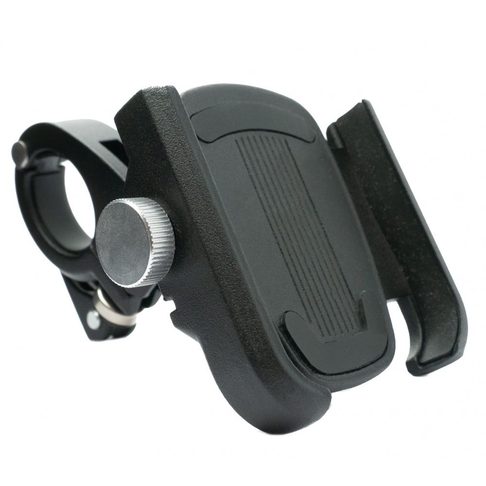 Fahrrad Halterung Befestigung aus Metall in Schwarz für Smartphone bis 8,3 cm