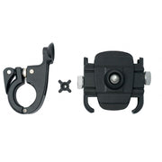 Fahrrad Halterung Befestigung aus Metall in Schwarz für Smartphone bis 8,3 cm