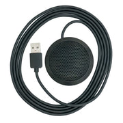 System-S Mikrofon USB 2.0 - Rundum 360 Grad Aufnahmebereich Für PC Schwarz Ideal Für Videokonferenzen