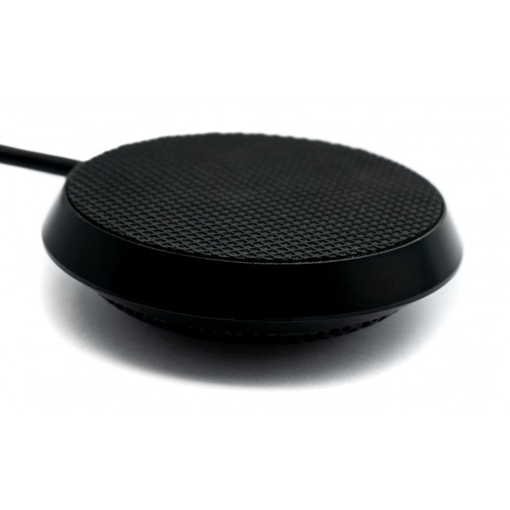 System-S Mikrofon USB 2.0 - Rundum 360 Grad Aufnahmebereich Für PC Schwarz Ideal Für Videokonferenzen