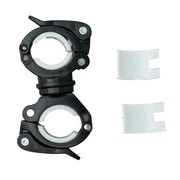 SYSTEM-S Fahrrad Halterung Befestigung in Schwarz Weiß für Lampe Fahrradpumpe