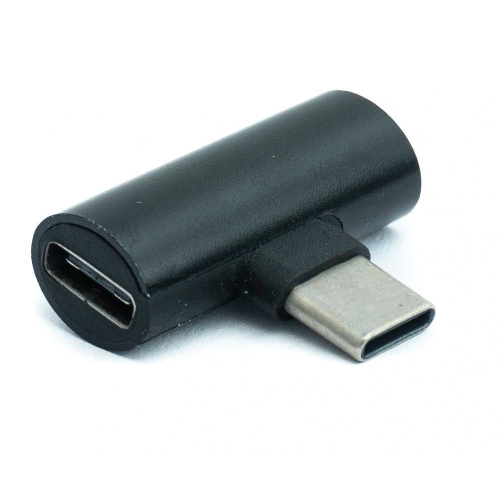 SYSTEM-S USB 3.1 Y Adapter Typ C Stecker zu 2x Typ C Buchse - Audio + Laden zeitgleich