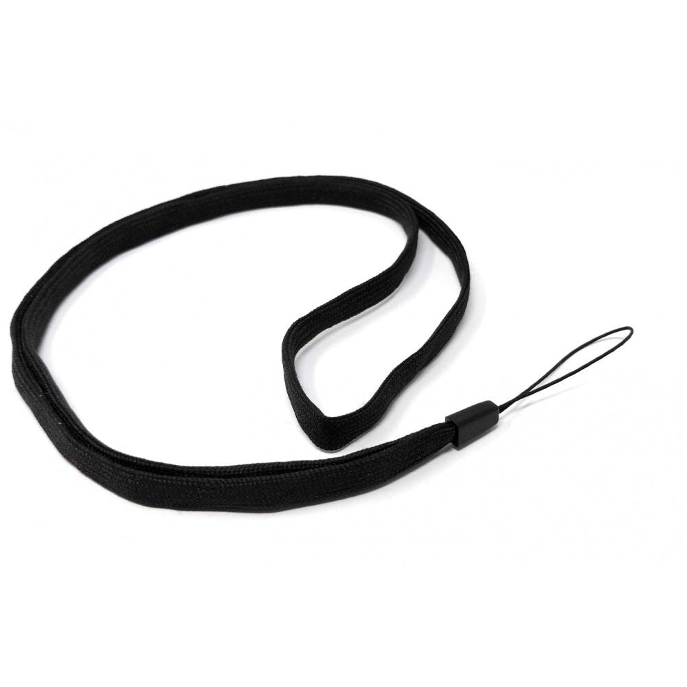 Halsband Umhängeband Trageband Mit Schlaufe Schwarz Für Smartphone MP3-Player Universell Einsetzbar