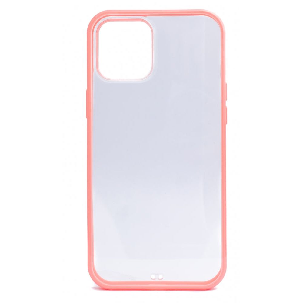 SYSTEM-S Silikon Schutzhülle Pink Transparent - Passgenau Für iPhone 12 Pro Max Schutz Vor Stürzen Und Kratzern