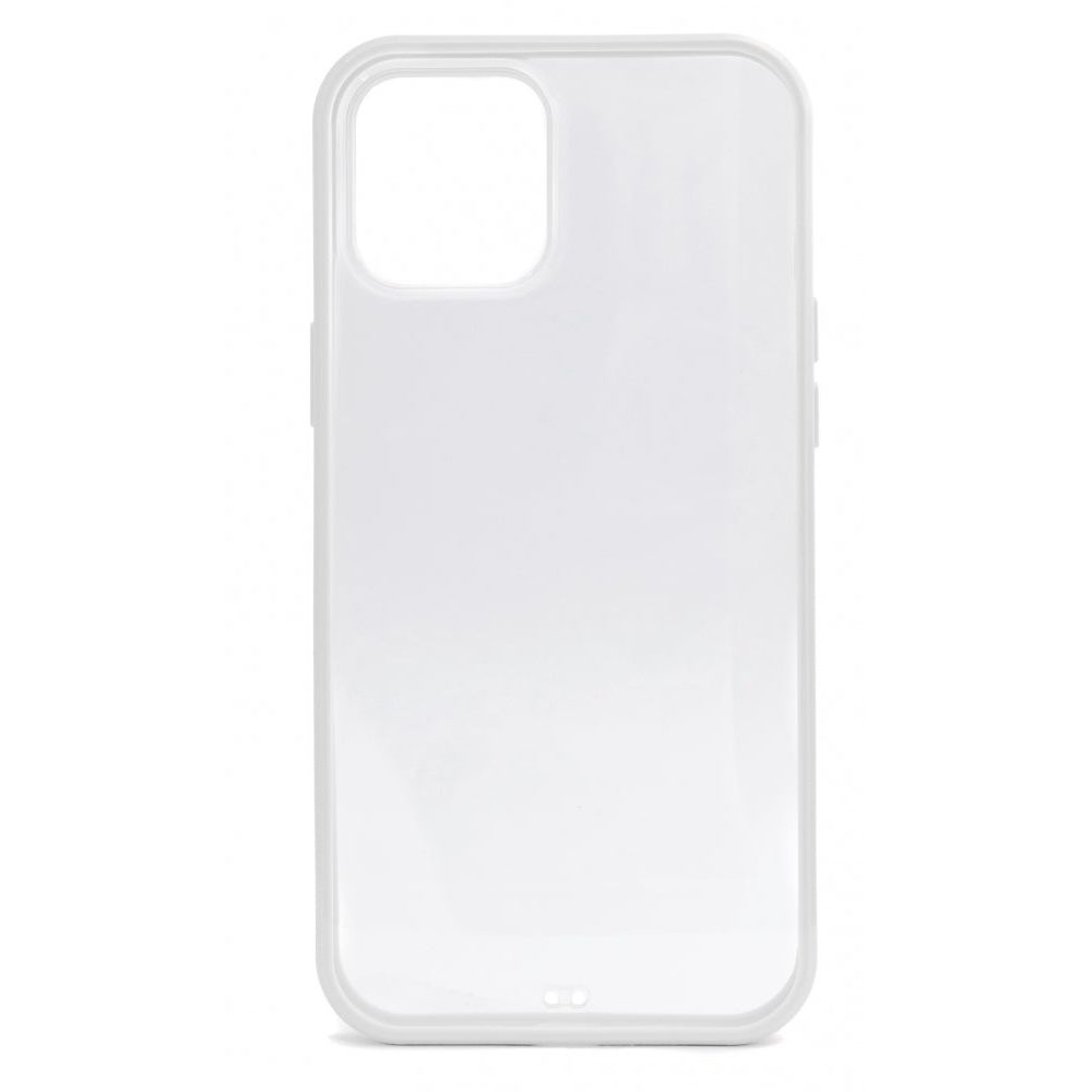 Silikon Schutzhülle Transparent Weiß Für iPhone 12 Stoßschutz Und Klarer Durchblick