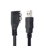 USB 3.0 Kabel Typ A zu Micro B Winkelstecker Schwarz 120 cm SuperSpeed 5 Gbit Datentransfer