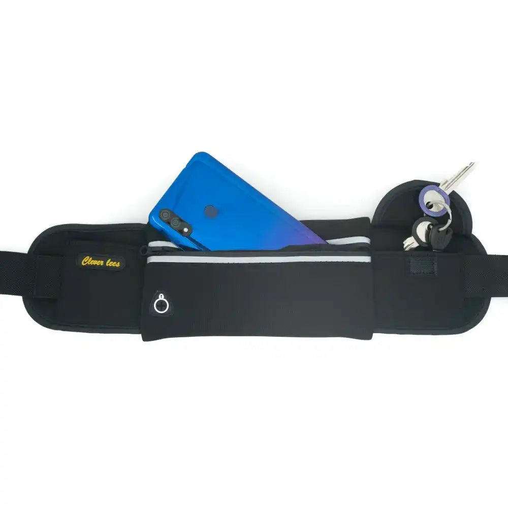 SYSTEM-S Sporttasche Elastische Sport Gürteltasche in Schwarz