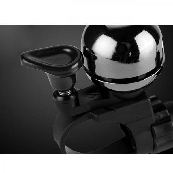 Vintage Look Fahrradklingel Glänzend Schwarz Metall Mit Befestigung Am Lenker Universell