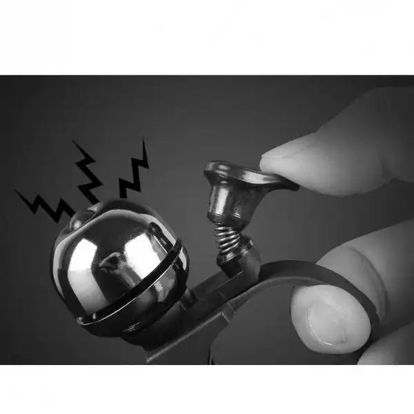 Vintage Look Fahrradklingel Glänzend Schwarz Metall Mit Befestigung Am Lenker Universell