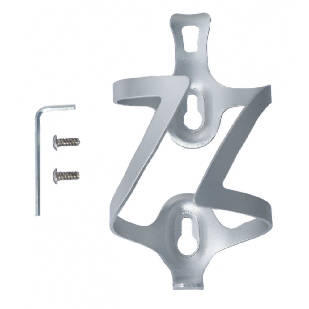 System-S Fahrrad Flaschenhalter Aus Metall In Grau Robuste Halterung Für Den Fahrradrahmen